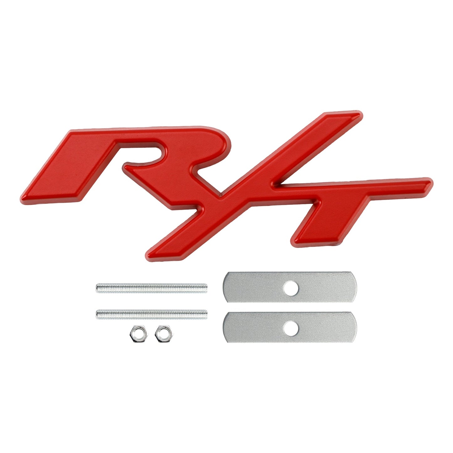 R/T Badge Front Bumper Grille Emblem for Dodge Charger Challenger Red / Chrome / Black / Red Black Badge
