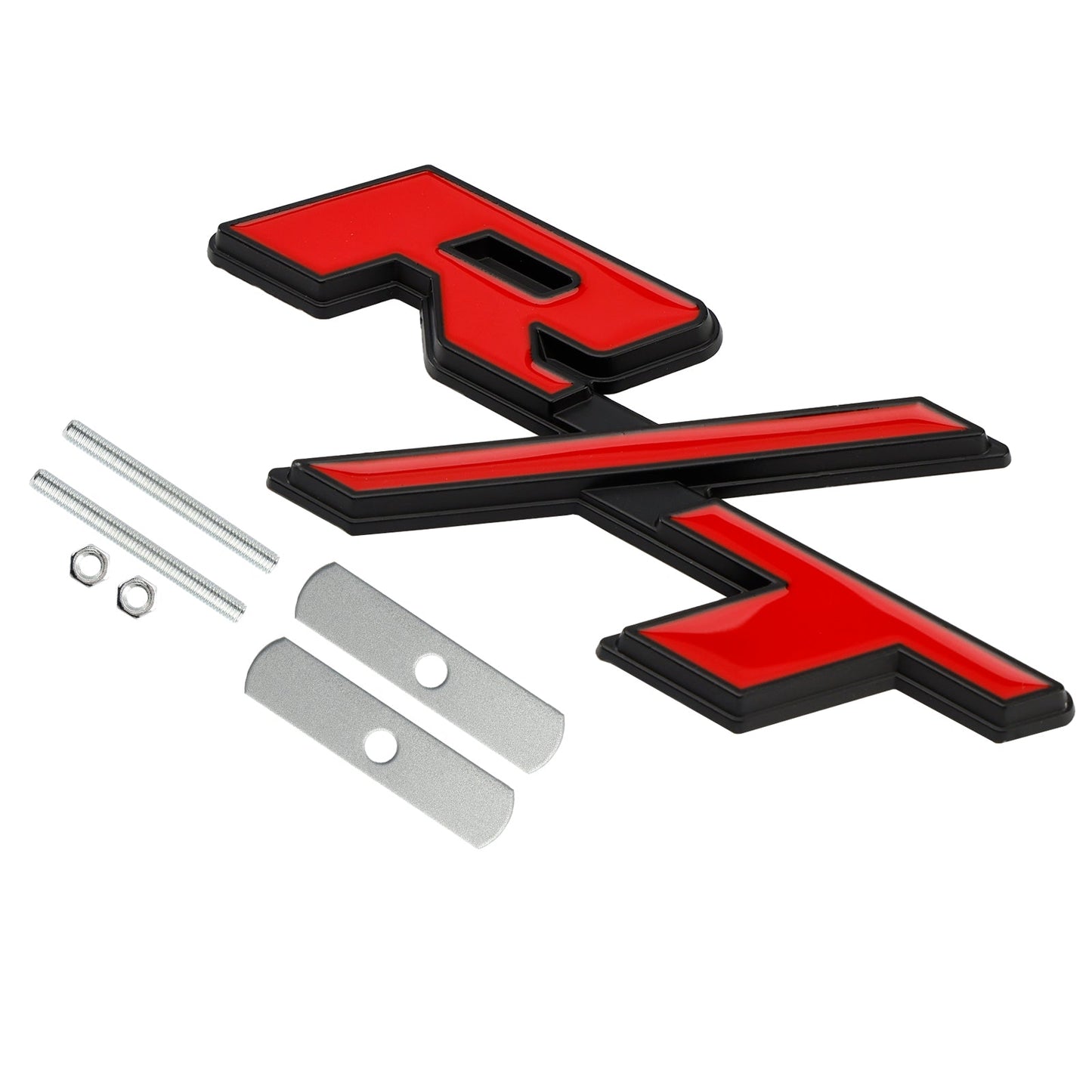 R/T Badge Front Bumper Grille Emblem for Dodge Charger Challenger Red / Chrome / Black / Red Black Badge