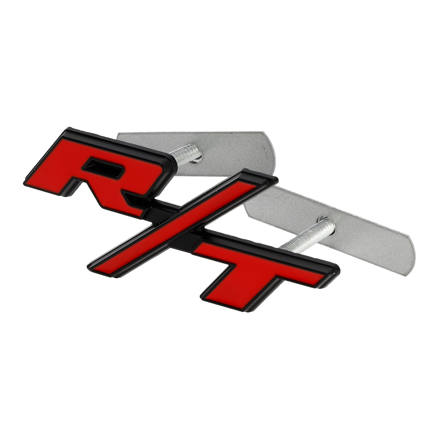 R/T Badge Front Bumper Grille Emblem for Dodge Charger Challenger Red / Chrome / Black / Red Black Badge