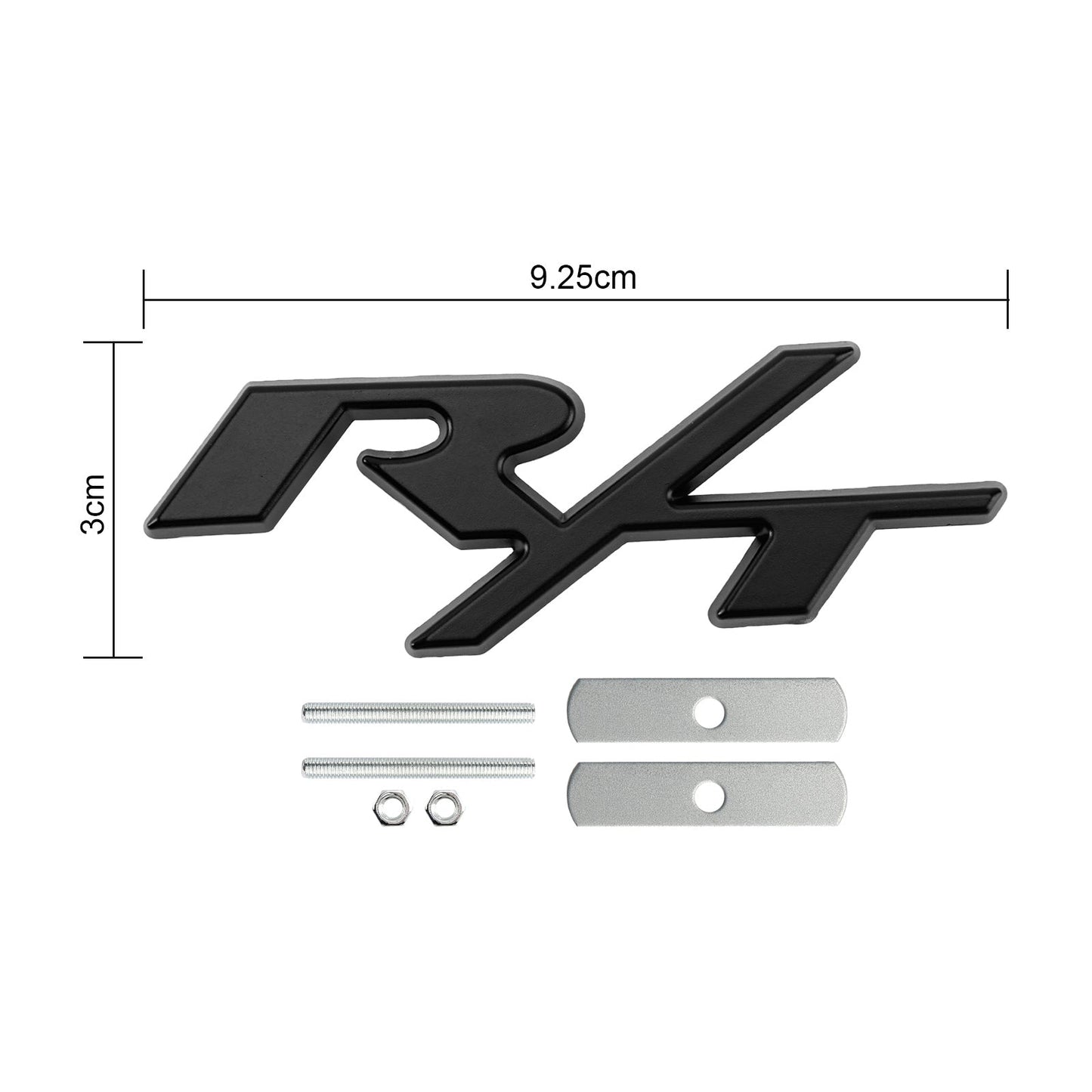 R/T Badge Front Bumper Grille Emblem for Dodge Charger Challenger Red / Chrome / Black / Red Black Badge