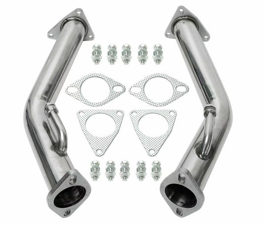 2008-2013 Infiniti G37 3.7L V6 Coupe/Sedan 2.5" Test Pipes Exhaust DownPipe Stainless Steel Assosary