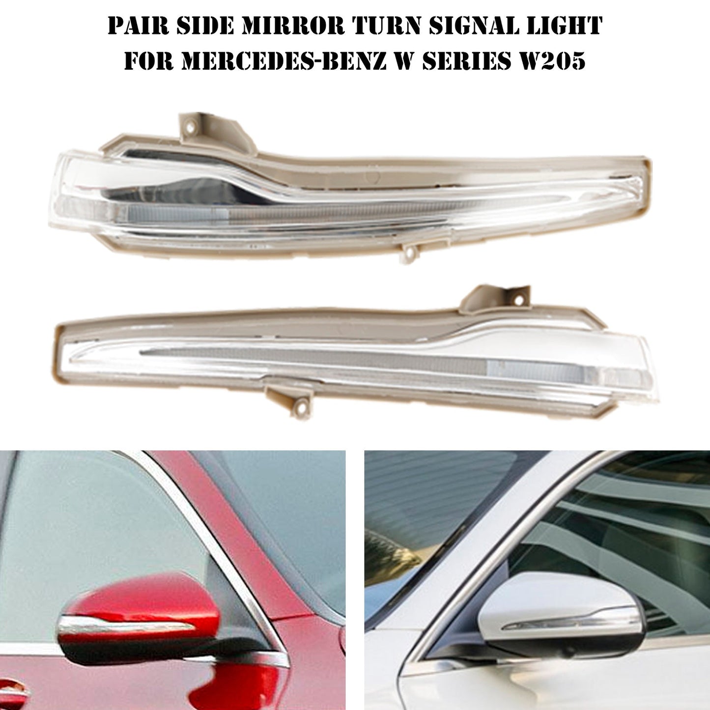 2016-2020 Benz E-Class W213 C238 Coupe Pair Side Mirror Turn Signal Light A0999067401 A0999067301