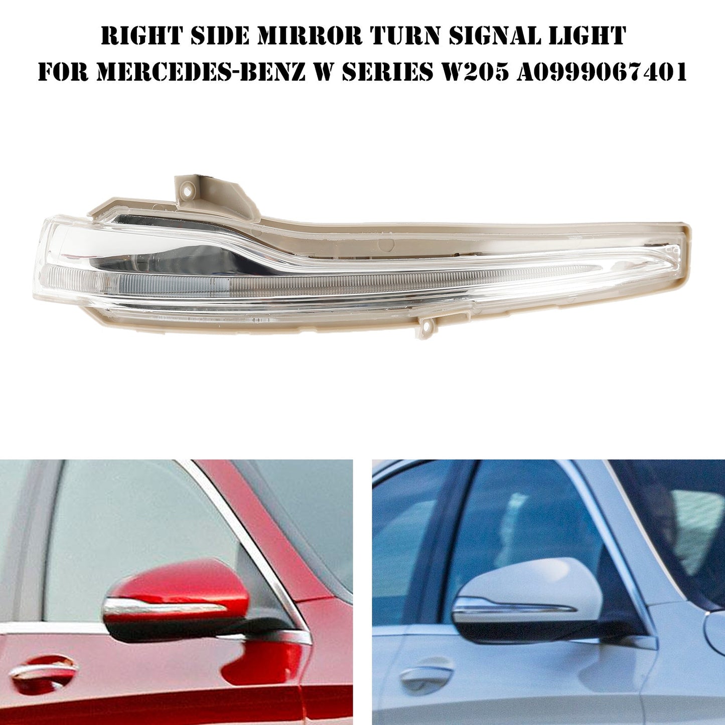 2018-2021 Benz CLS-Class C257 Pair Side Mirror Turn Signal Light A0999067401 A0999067301