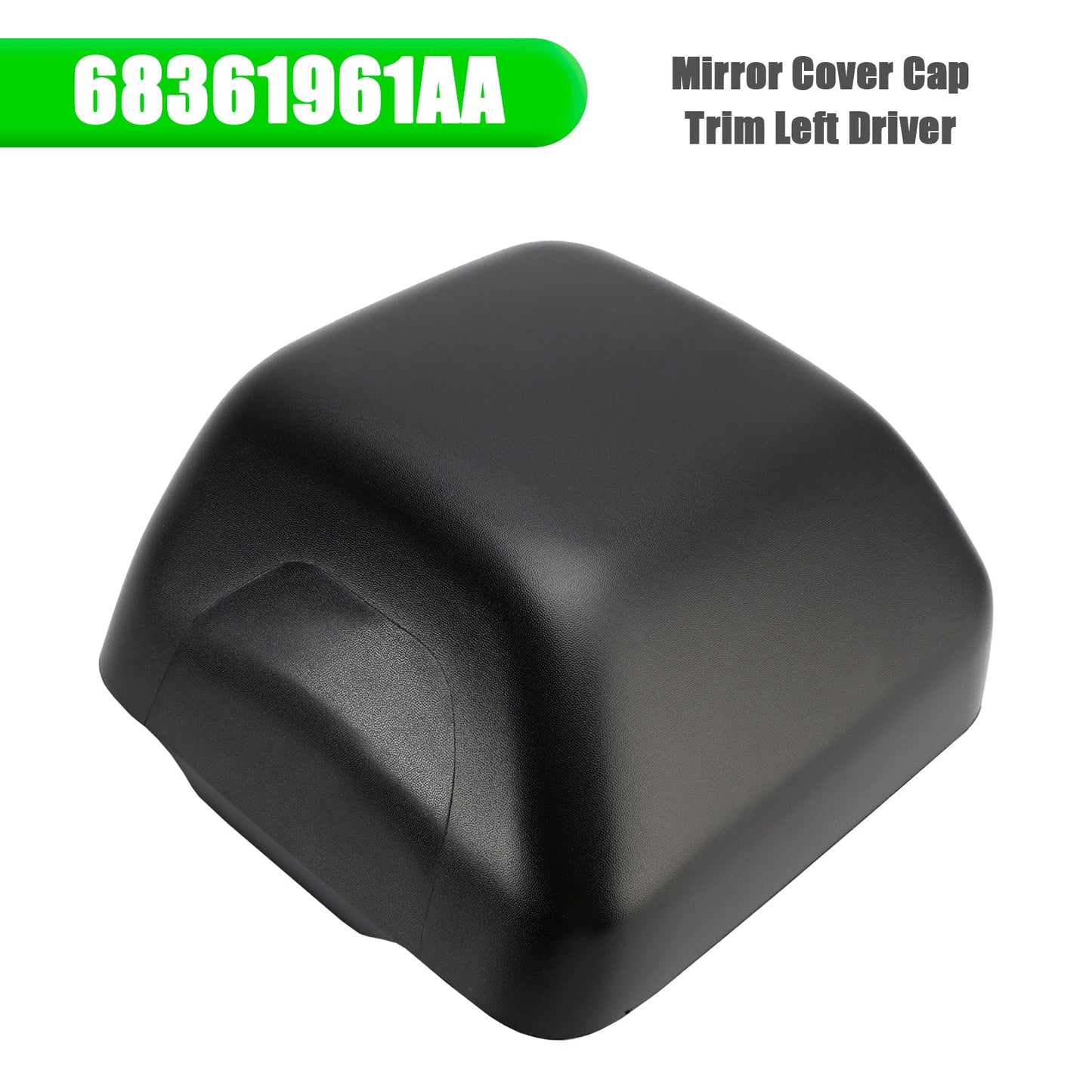 Par de tapas de espejo retrovisor para Jeep Gladiator 3.0L 3.6L V6 (2020-2023), lado derecho del pasajero (68361960AA, 68361961AA)