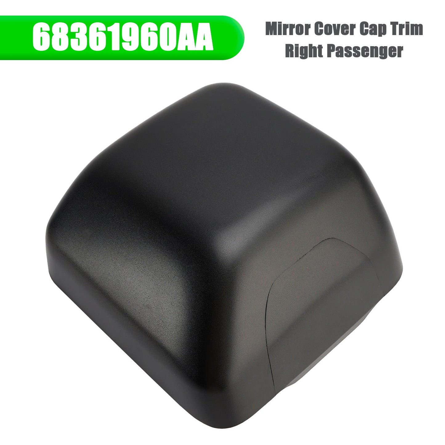 Par de tapas de espejo retrovisor derecho para Jeep Wrangler JL 2018-2023 (2.0L L4 3.6L V6) 68361960AA 68361961AA