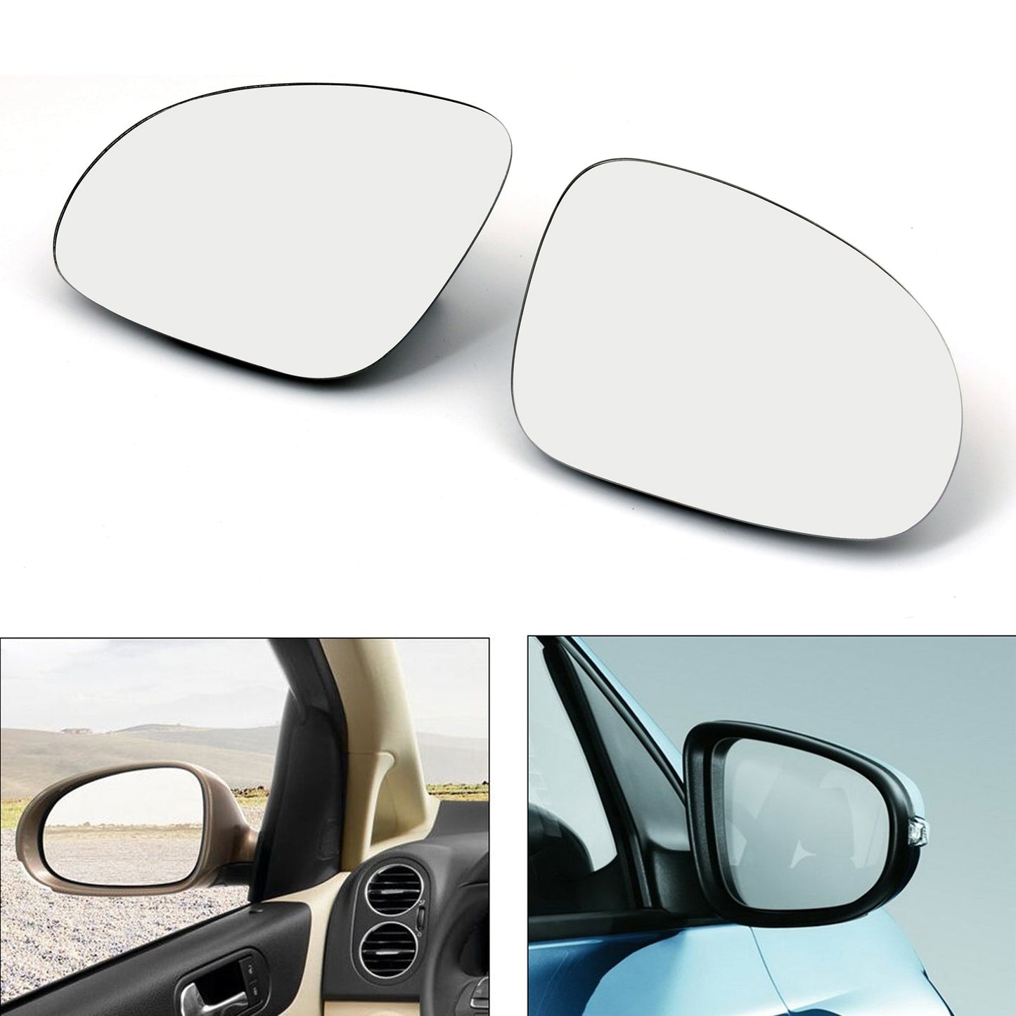 2005-2009 Volkswagen Passat B6 Door Mirror Left Right Glass Heated W/Holder
