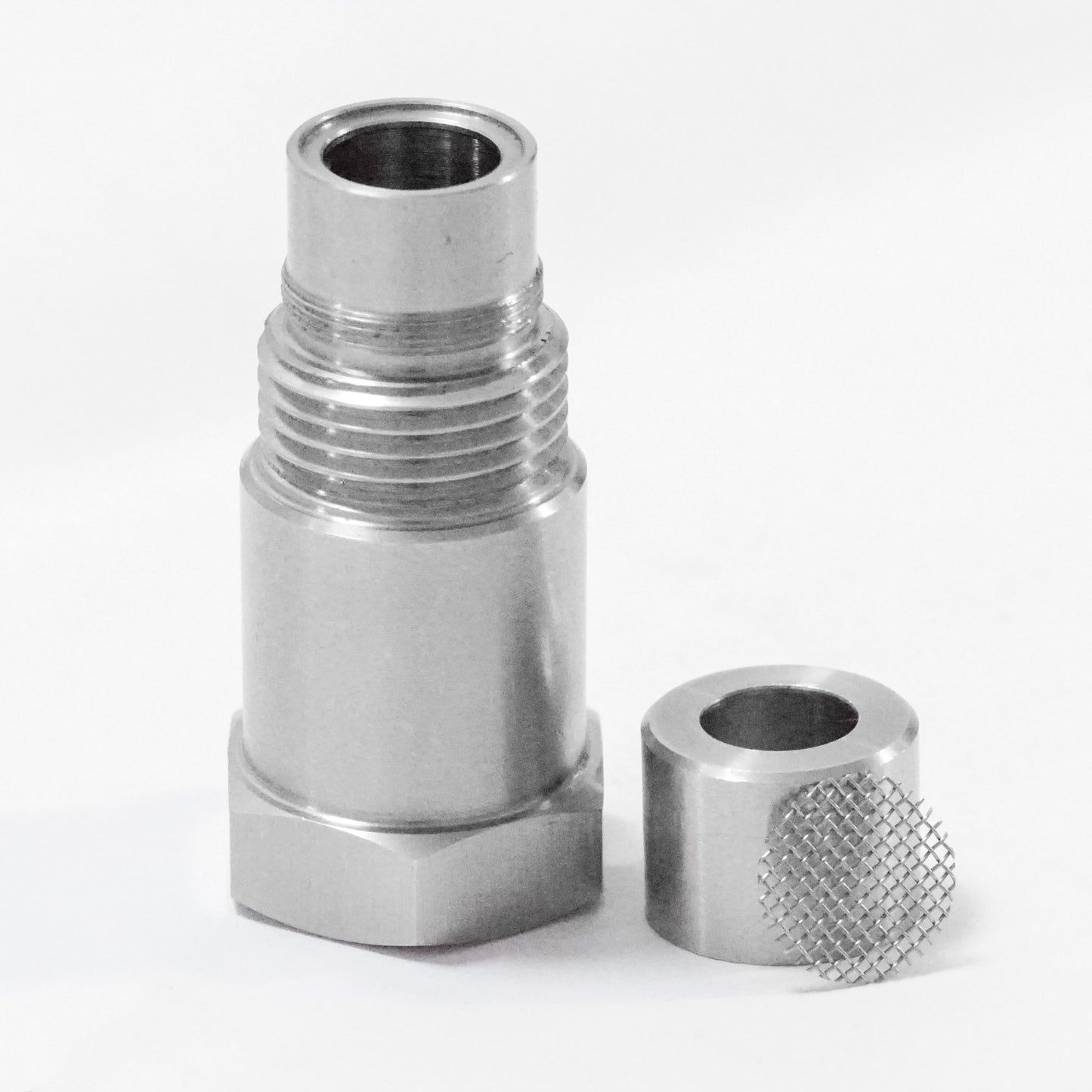 M18*1.5 O2 Sensor Spacer Extension with Filter Screen Eliminator Adapter Oxygen Sensor Bung