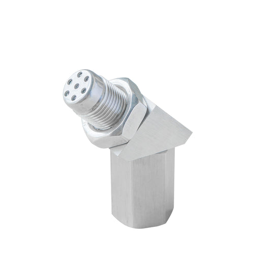 Mini convertidor catalítico de 45 grados, eliminador de sensor de O2, adaptador de luz de verificación del motor CEL M18X1.5