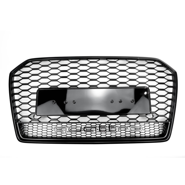 Audi A6 A6 Sline S6 C7 2015-2018 RS6 Quattro Style Black Grill Honeycomb Mesh Front Bumper Grill Replacement