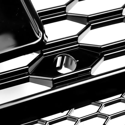 2015-2018 Audi A6 / A6 Sline / S6 C7 To RS6 Quattro Style Black Grill Honeycomb Mesh Front Bumper Grill Replacement
