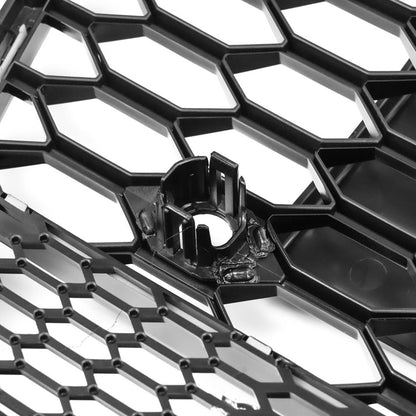 2015-2018 Audi A6 / A6 Sline / S6 C7 To RS6 Quattro Style Black Grill Honeycomb Mesh Front Bumper Grill Replacement