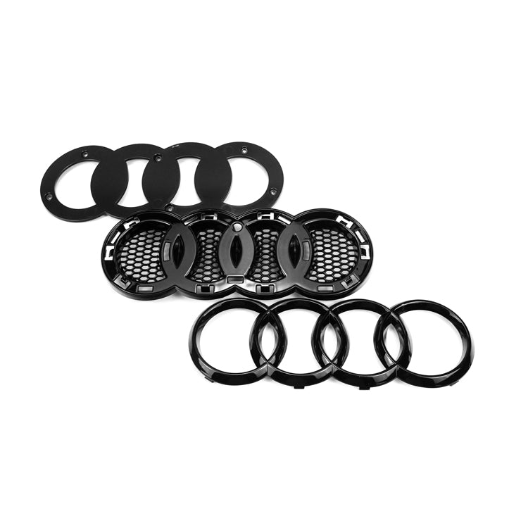 Audi A6 A6 Sline S6 C7 2015-2018 RS6 Quattro Style Black Grill Honeycomb Mesh Front Bumper Grill Replacement