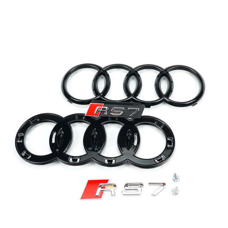 2010-2015 Audi A7 S7 Grill Replacement RS7 Style Honeycomb Sport Mesh Hex Black Grille