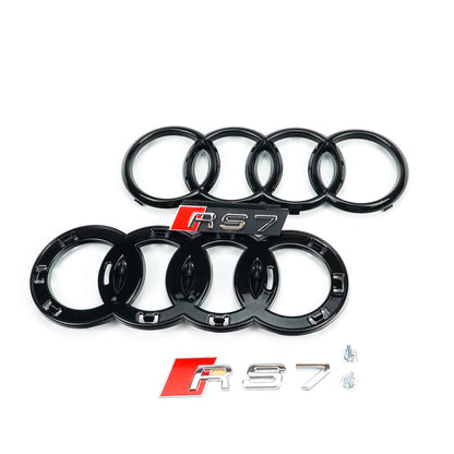 2010-2015 Audi A7 S7 Grill Replacement RS7 Style Honeycomb Sport Mesh Hex Black Grille