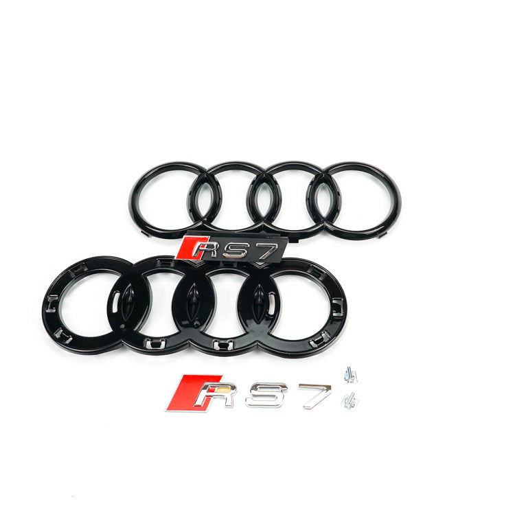 2010-2015 Audi A7 S7 Grill Replacement RS7 Style Honeycomb Sport Mesh Hex Black Grille