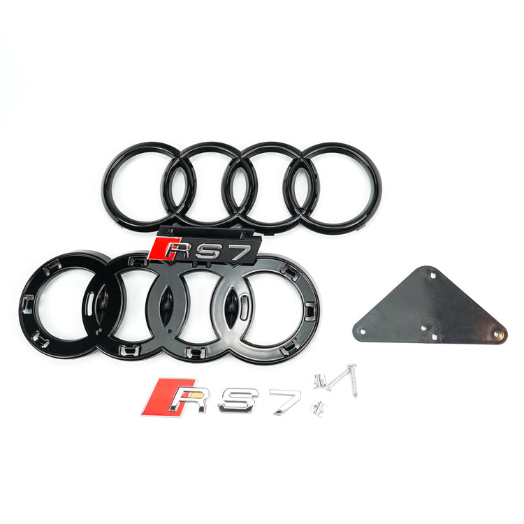 2010-2015 Audi A7 S7 Grill Replacement RS7 Style Honeycomb Sport Mesh Hex Black Grille