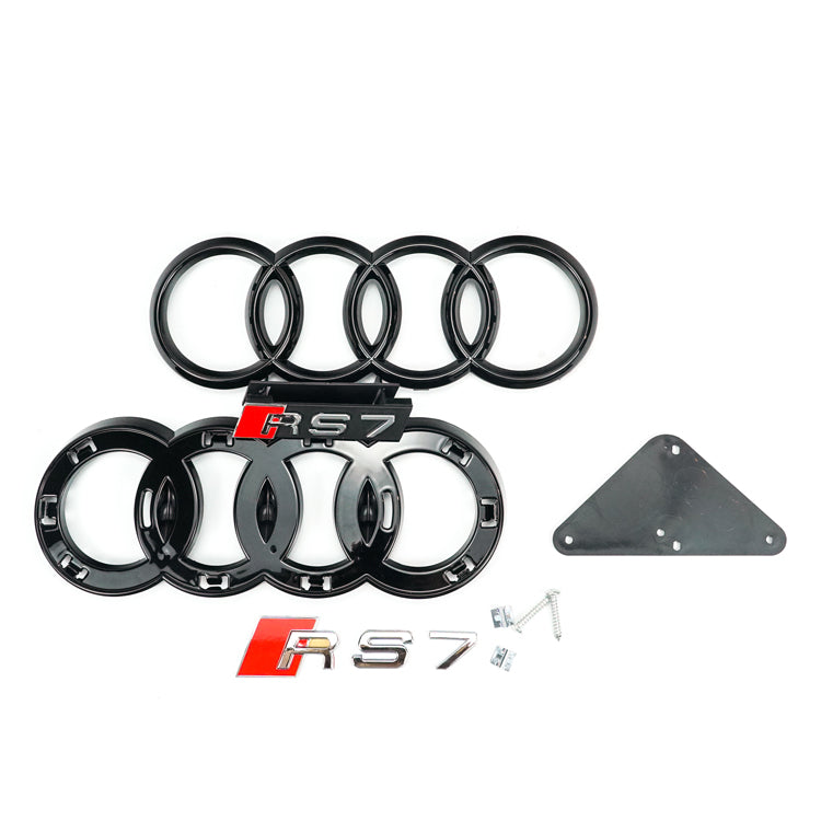 2010-2015 Audi A7 S7 Grill Replacement RS7 Style Honeycomb Sport Mesh Hex Black Grille