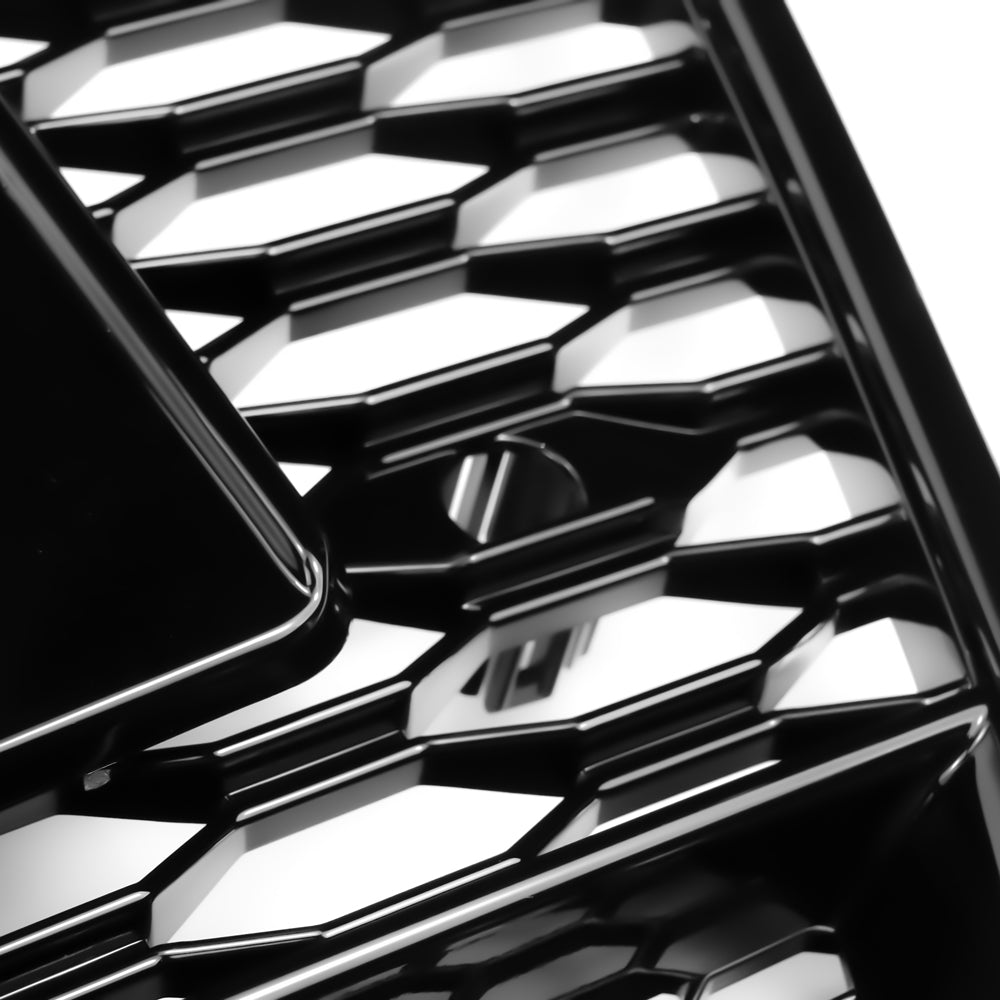 2012-2015 Audi A6 / A6 Sline / S6 C7 Honeycomb Grille Front Bumper Black Grill RS6 Style Quattro