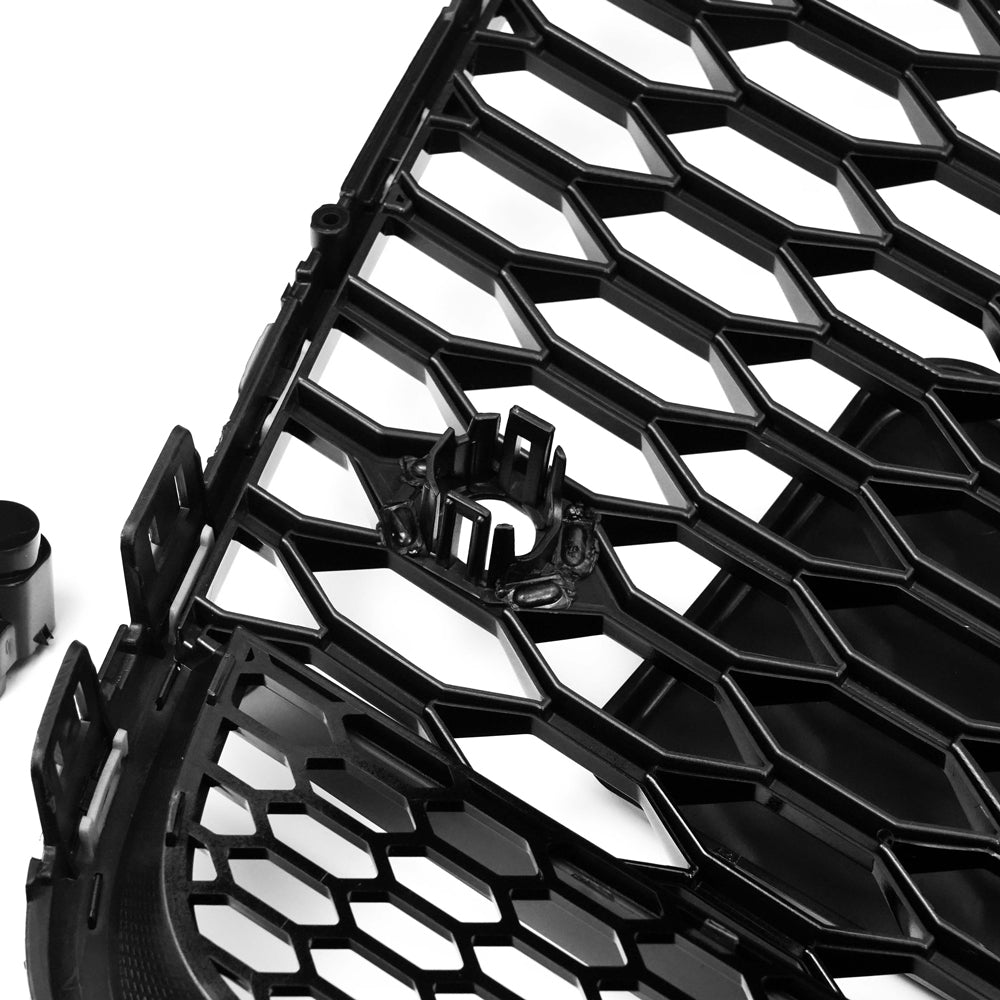 2012-2015 Audi A6 / A6 Sline / S6 C7 Honeycomb Grille Front Bumper Black Grill RS6 Style Quattro