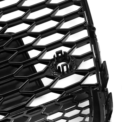 2012-2015 Audi A6 A6 Sline S6 C7 Black Front Bumper Grill Quattro RS6 Style Honeycomb Grill