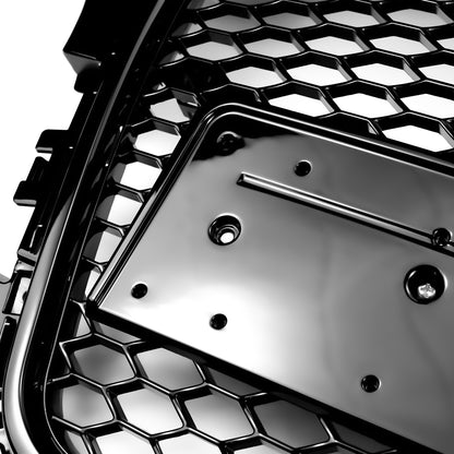 2008-2013 Audi A3 S3 8P Honeycomb Front Bumper Grill RS3 Style Gloss Black Grille