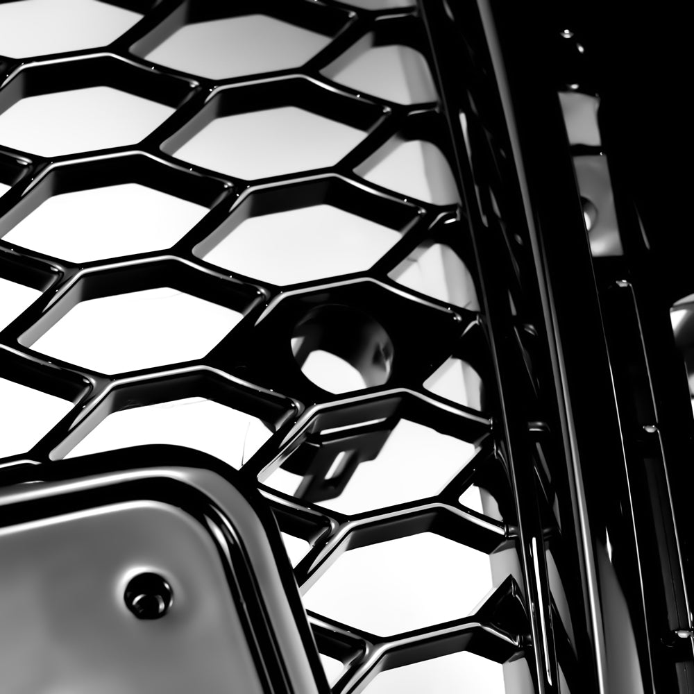 2008-2013 Audi A3 S3 8P Honeycomb Front Bumper Grill RS3 Style Gloss Black Grille