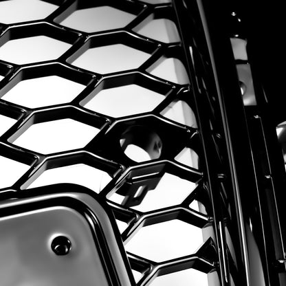 2008-2013 Audi A3 S3 8P Honeycomb Front Bumper Grill RS3 Style Gloss Black Grille