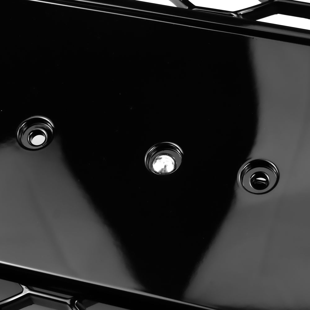 2008-2012 Audi A4 / A4 Avant / S4 B8 RS4 Style Honeycomb Sport Mesh Hex Grill Gloss Black Grille