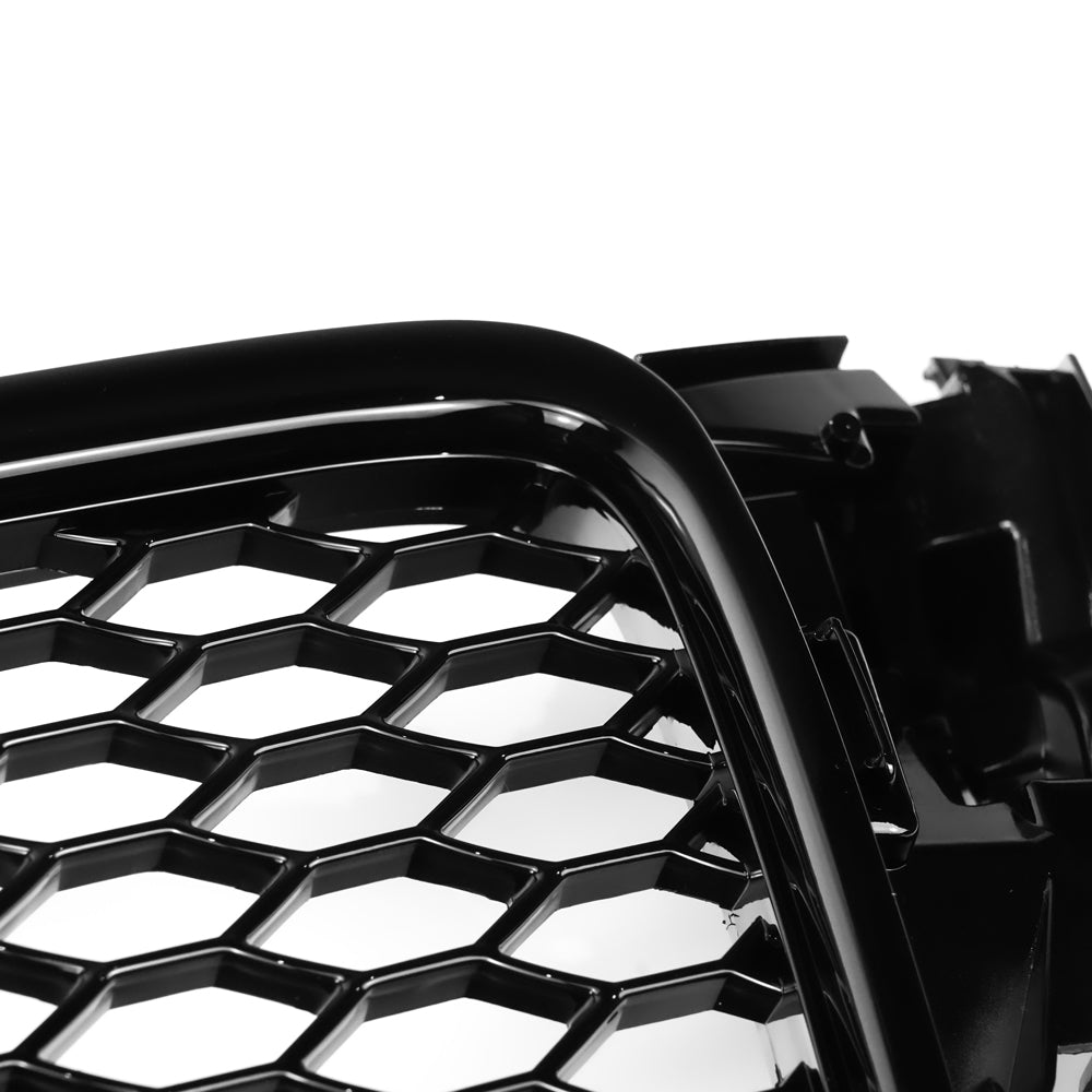 2008-2012 Audi A4 / A4 Avant / S4 B8 RS4 Style Honeycomb Sport Mesh Hex Grill Gloss Black Grille