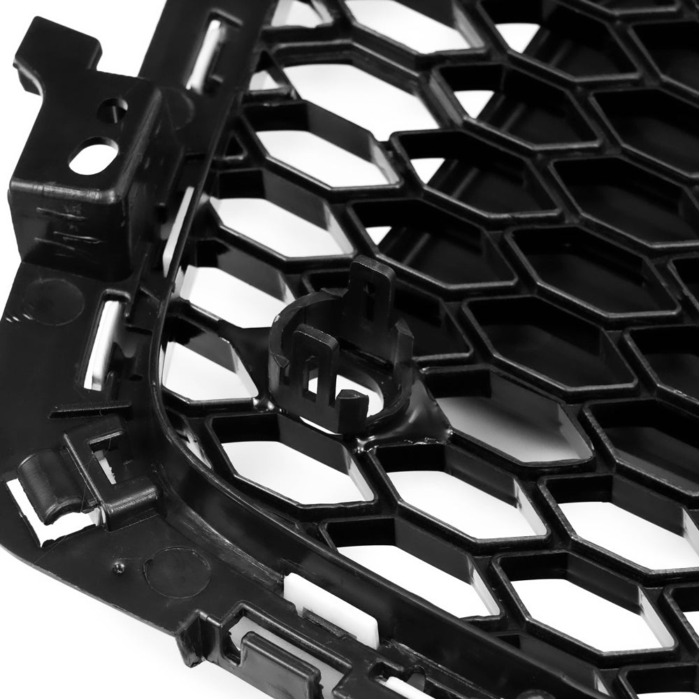 2008-2012 Audi A4 / A4 Avant / S4 B8 RS4 Style Honeycomb Sport Mesh Hex Grill Gloss Black Grille