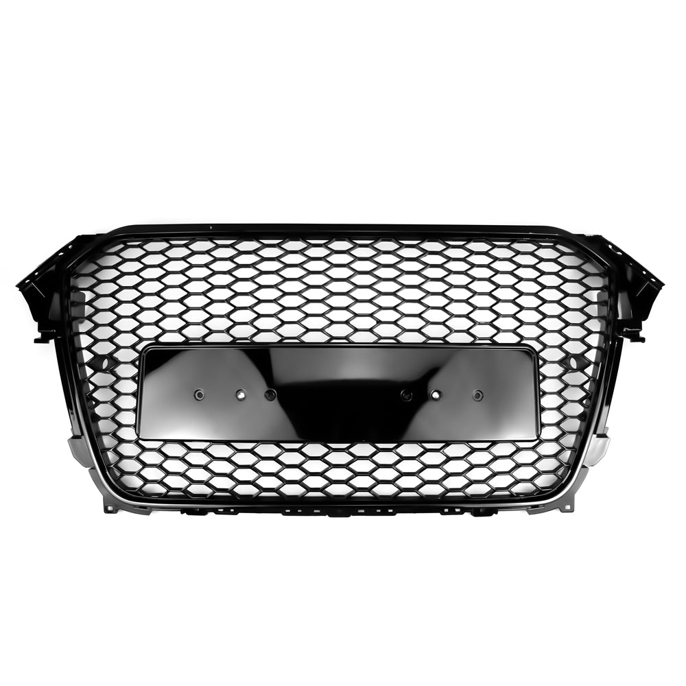 2012-2016 Audi A4 / A4 Sline / S4 Grill RS4 Style Mesh Front Bumper Gloss Black Grill Replacement