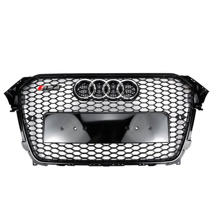 2012-2016 Audi A4 A4 Sline S4 Grill RS4 Style Mesh Front Bumper Gloss Black Grill Replacement