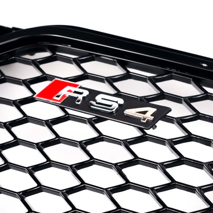 2012-2016 Audi A4 A4 Sline S4 Grill RS4 Style Mesh Front Bumper Gloss Black Grill Replacement