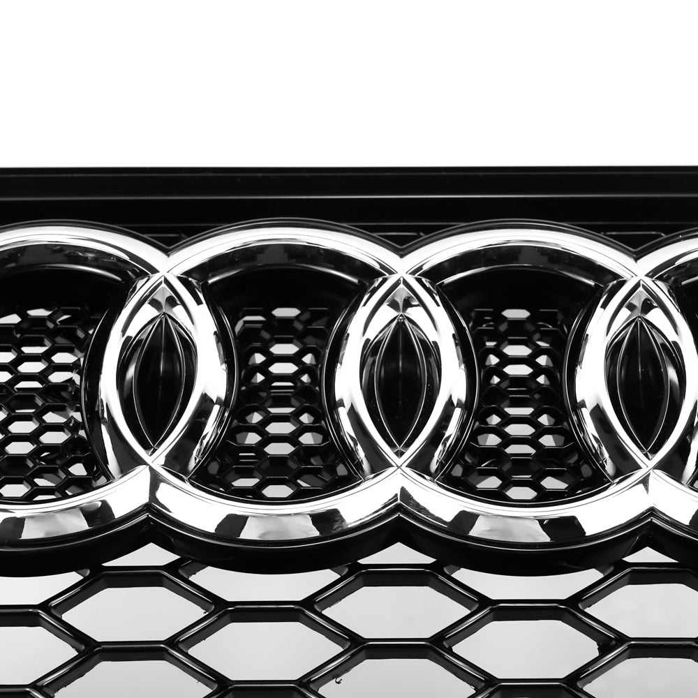2012-2016 Audi A4 / A4 Sline / S4 Grill RS4 Style Mesh Front Bumper Gloss Black Grill Replacement