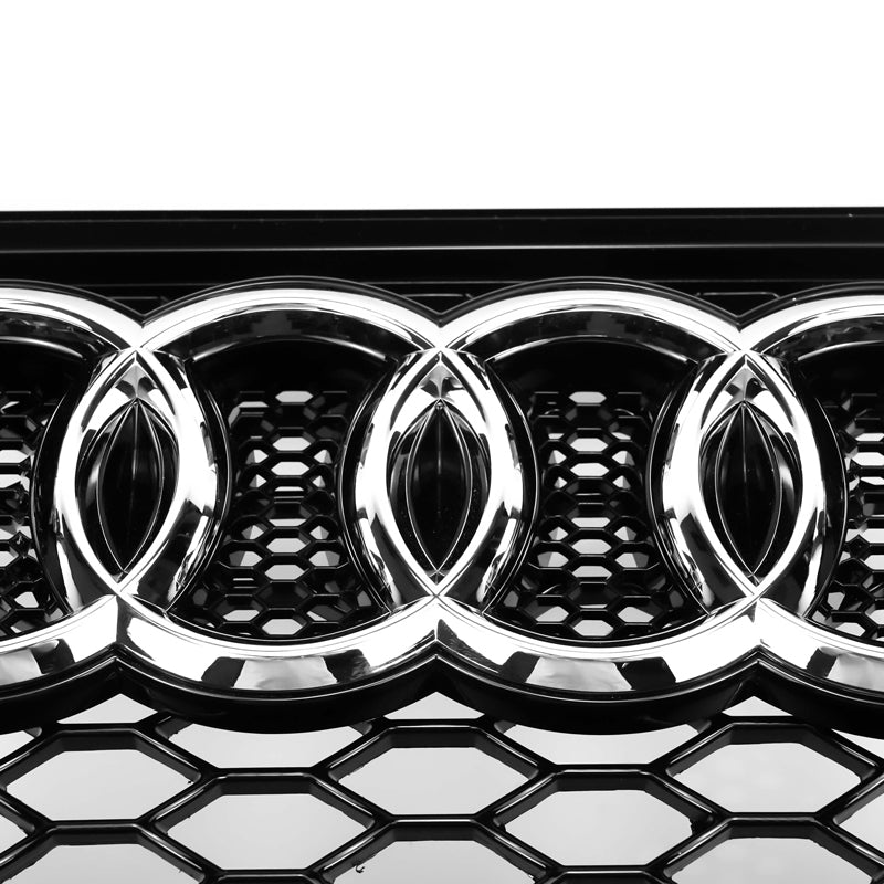 2012-2016 Audi A4 / A4 Sline / S4 Grill RS4 Style Mesh Front Bumper Gloss Black Grill Replacement