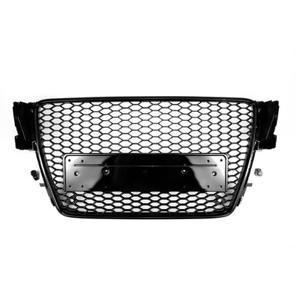 2008-2012 Audi A5 S5 B8 RS5 Style Honeycomb Hood Sport Mesh Grille Replacement Black