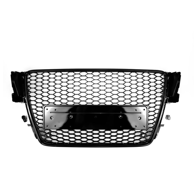 2008-2012 Audi A5 / S5 B8 RS5 Style Hood Honeycomb Sport mesh Grill Replacement Black Grille