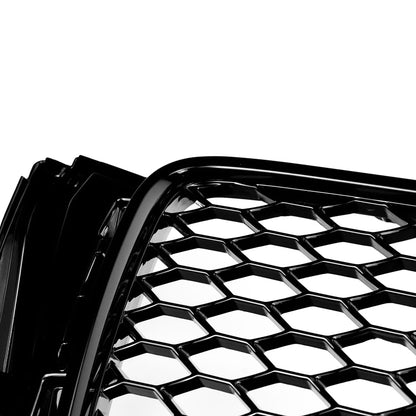 2008-2012 Audi A5 S5 B8 RS5 Style Honeycomb Hood Sport Mesh Grille Replacement Black