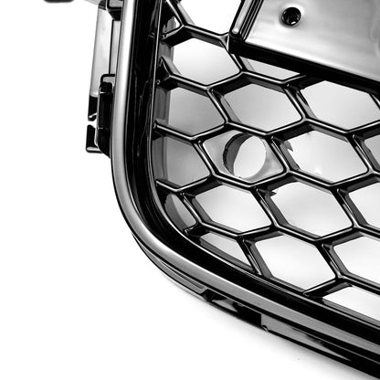 2008-2012 Audi A5 S5 B8 RS5 Style Honeycomb Hood Sport Mesh Grille Replacement Black