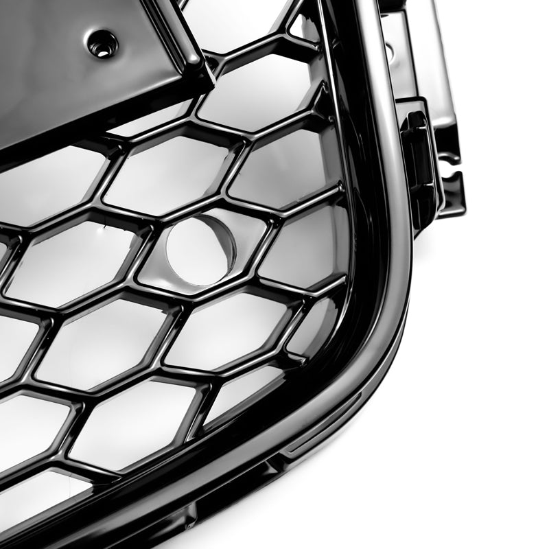 2008-2012 Audi A5 / S5 B8 RS5 Style Hood Honeycomb Sport mesh Grill Replacement Black Grille