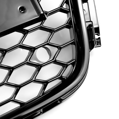 2008-2012 Audi A5 S5 B8 RS5 Style Honeycomb Hood Sport Mesh Grille Replacement Black