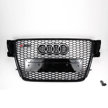 2008-2012 Audi A5 S5 B8 RS5 Style Honeycomb Hood Sport Mesh Grille Replacement Black