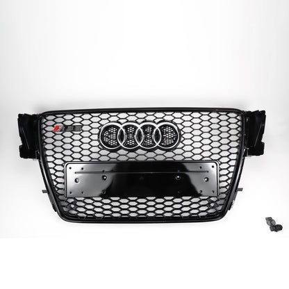 2008-2012 Audi A5 S5 B8 RS5 Style Honeycomb Hood Sport Mesh Grille Replacement Black