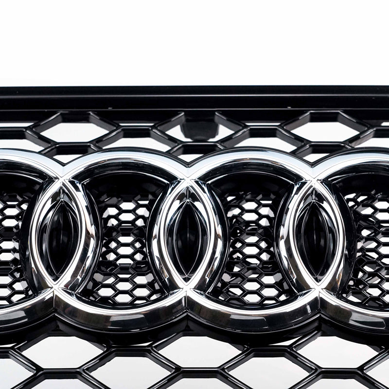 2008-2012 Audi A5 / S5 B8 RS5 Style Hood Honeycomb Sport mesh Grill Replacement Black Grille