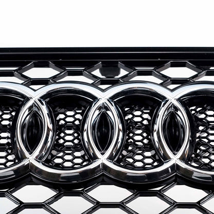 2008-2012 Audi A5 S5 B8 RS5 Style Honeycomb Hood Sport Mesh Grille Replacement Black