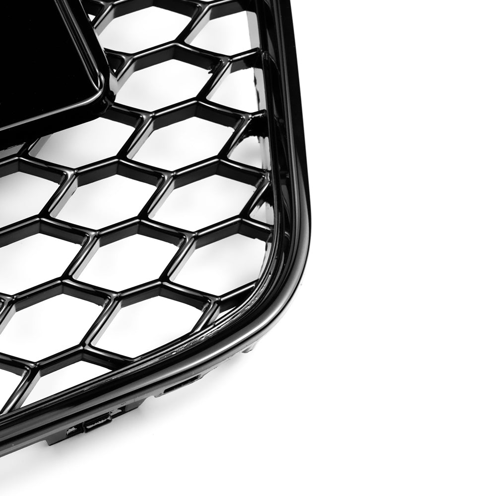 12-16 Audi A5 S5 B8 5 RS5 Style Honeycomb Front Bumper Grille Mesh Black