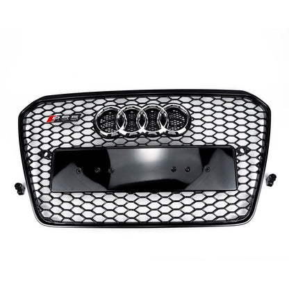 2012-2016 Audi A5 S5 B8 5 Front Bumper Mesh Grill RS5 Style Black Honeycomb Grille