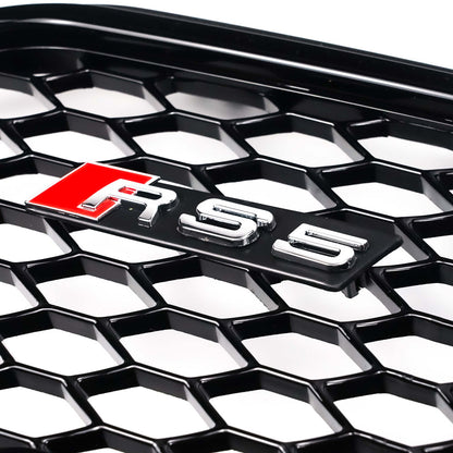 12-16 Audi A5 S5 B8 5 RS5 Style Honeycomb Front Bumper Grille Mesh Black