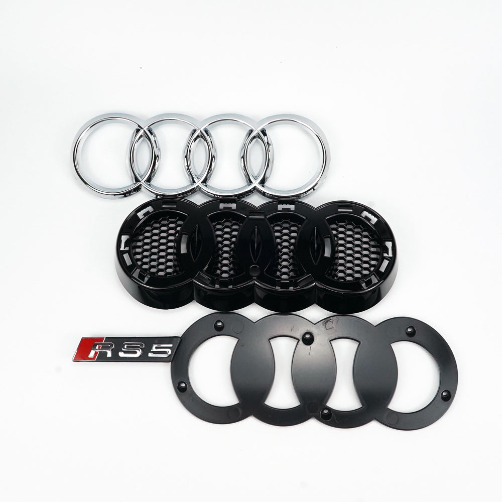 12-16 Audi A5 S5 B8 5 RS5 Style Honeycomb Front Bumper Grille Mesh Black