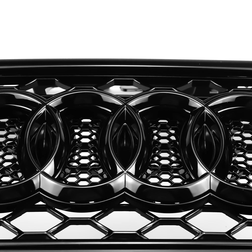 2013-2016 Audi A3 S3 Front Hood Bumper Replacement RS3 Style Black Honeycomb Grille